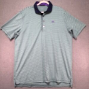 GREYSON Mens Golf Polo Shirt XL Striped Short Sleeve Performance Casual Top